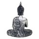 Buddha con portalumino - in color argento